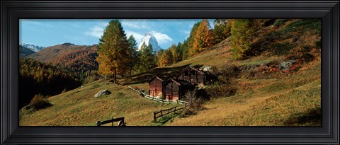 Framed Valais Canton, Switzerland Print