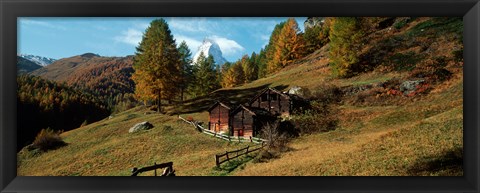 Framed Valais Canton, Switzerland Print