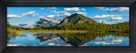 Framed Mount Rundle and Sulphur Mountain, Banff National Park, Alberta, Canada Print
