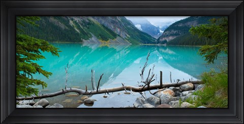 Framed Reflections in Lake Louise, Banff National Park, Alberta, Canada Print