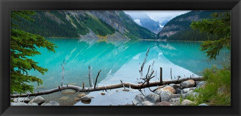 Framed Reflections in Lake Louise, Banff National Park, Alberta, Canada Print