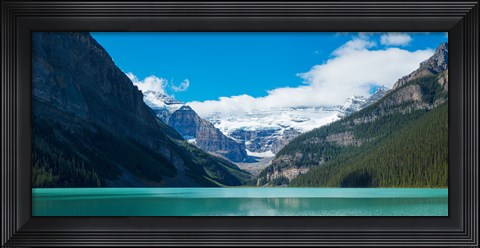 Framed Lake Louise with Canadian Rockies in the background, Banff National Park, Alberta, Canada Print