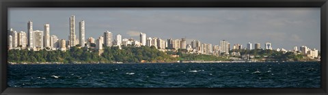 Framed Salvador skyline, Brazil Print