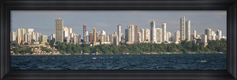 Framed Skyscrapers at the waterfront, Salvador, Brazil Print