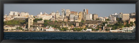 Framed City at the waterfront, Salvador, Bahia, Brazil Print