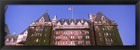 Framed Low angle view of the Empress Hotel, Victoria, Vancouver Island, British Columbia, Canada Print