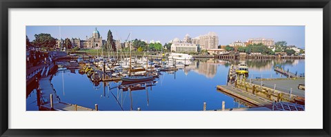 Framed Buildings at the waterfront, Inner Harbor, Victoria, Vancouver Island, British Columbia, Canada Print
