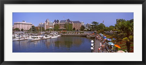 Framed Inner Harbor, Victoria, Vancouver Island, British Columbia, Canada Print