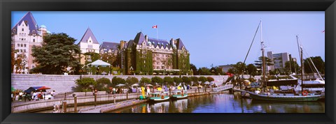 Framed Empress Hotel, Vancouver Island, Canada Print