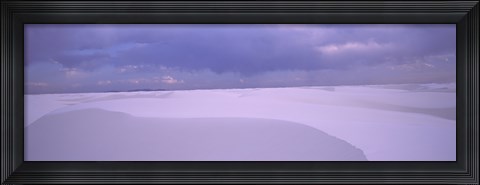Framed White Sand Dunes in New Mexico Print