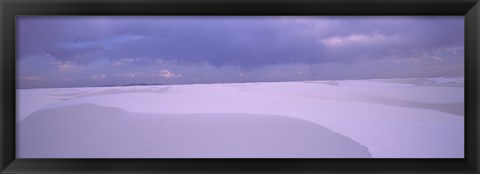 Framed White Sand Dunes in New Mexico Print