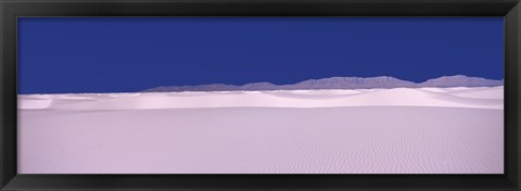 Framed White Sands National Monument in New Mexico Print