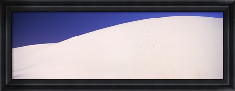Framed White Sands Desert with Blue Sky Print
