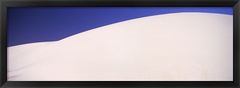 Framed White Sands Desert with Blue Sky Print