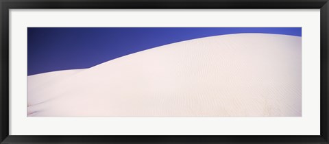 Framed White Sands Desert with Blue Sky Print