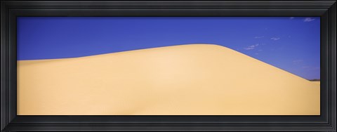 Framed Desert in New Mexico with Blue Sky Print