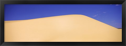 Framed Desert in New Mexico with Blue Sky Print