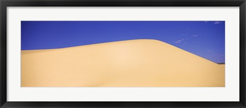 Framed Desert in New Mexico with Blue Sky Print