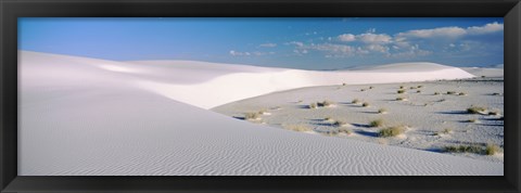 Framed Clouds Over the White Sands Desert Print