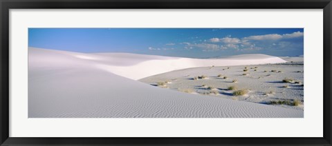 Framed Clouds Over the White Sands Desert Print