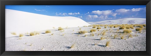 Framed White Sands and Blue Sky, New Mexico Print