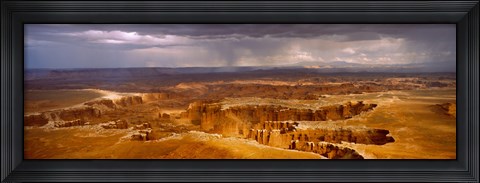 Framed Storm clouds over Canyonlands National Park, Utah Print