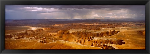 Framed Storm clouds over Canyonlands National Park, Utah Print