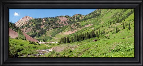 Framed Wilderness area and Snake River, Crested Butte, Colorado, USA Print