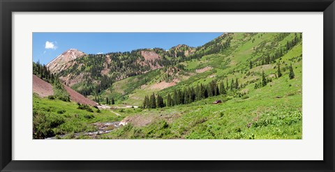 Framed Wilderness area and Snake River, Crested Butte, Colorado, USA Print