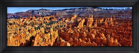 Framed Hoodoo rock formations in Bryce Canyon National Park, Utah, USA Print