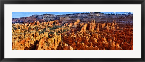 Framed Hoodoo rock formations in Bryce Canyon National Park, Utah, USA Print