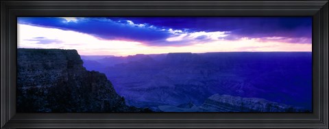 Framed Grand Canyon at dusk, Grand Canyon National Park, Arizona, USA Print