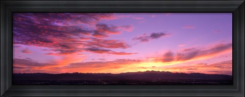 Framed Clouds in the sky at dusk, Las Vegas, Nevada, USA Print