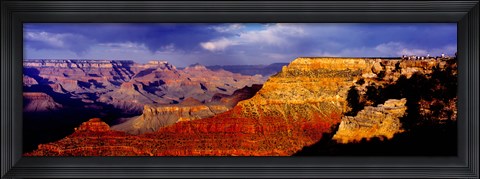 Framed Spectators at the Grand Canyon, Grand Canyon, Grand Canyon National Park, Arizona, USA Print