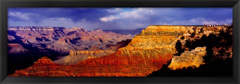 Framed Spectators at the Grand Canyon, Grand Canyon, Grand Canyon National Park, Arizona, USA Print