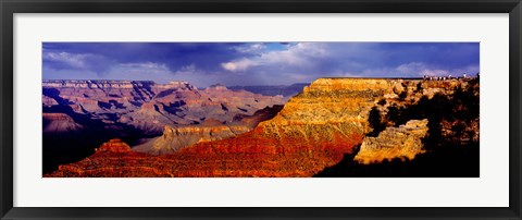 Framed Spectators at the Grand Canyon, Grand Canyon, Grand Canyon National Park, Arizona, USA Print