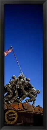 Framed Iwo Jima Memorial at Arlington National Cemetery, Arlington, Virginia, USA Print