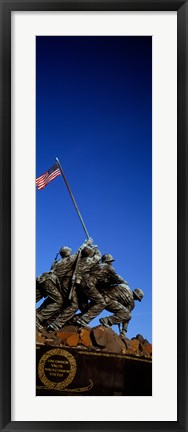 Framed Iwo Jima Memorial at Arlington National Cemetery, Arlington, Virginia, USA Print