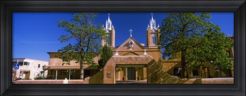 Framed Facade of a church, San Felipe de Neri Church, Old Town, Albuquerque, New Mexico, USA Print