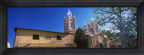 Framed Low angle view of a church, San Felipe de Neri Church, Old Town, Albuquerque, New Mexico, USA Print