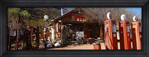 Framed Old Frontier Gas Station, Embudo, New Mexico Print
