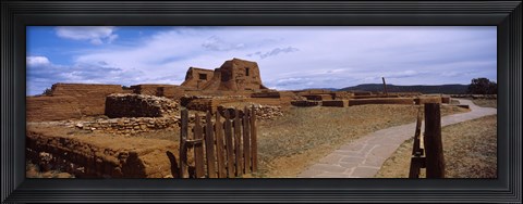 Framed Ruins of the Pecos Pueblo mission church, Pecos National Historical Park, New Mexico, USA Print