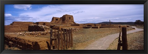 Framed Ruins of the Pecos Pueblo mission church, Pecos National Historical Park, New Mexico, USA Print