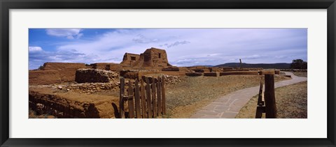 Framed Ruins of the Pecos Pueblo mission church, Pecos National Historical Park, New Mexico, USA Print