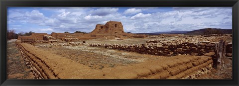 Framed Church ruins, Pecos National Historical Park, New Mexico, USA Print