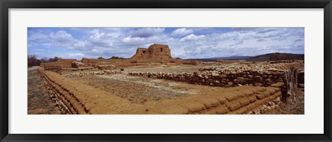 Framed Church ruins, Pecos National Historical Park, New Mexico, USA Print