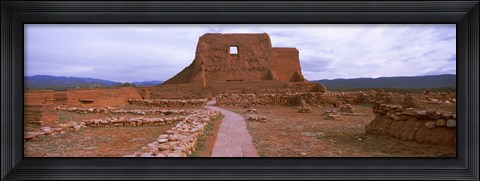 Framed Church ruins in Pecos National Historical Park, New Mexico, USA Print