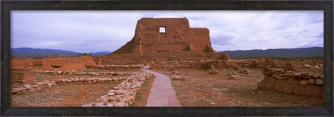 Framed Church ruins in Pecos National Historical Park, New Mexico, USA Print