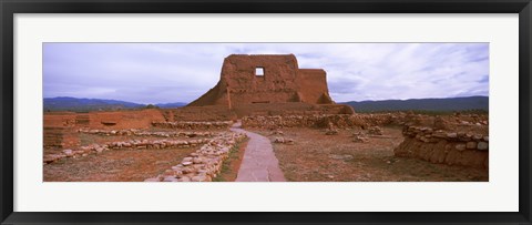 Framed Church ruins in Pecos National Historical Park, New Mexico, USA Print