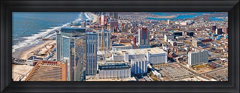 Framed Aerial view of a city, Atlantic City, New Jersey, USA Print